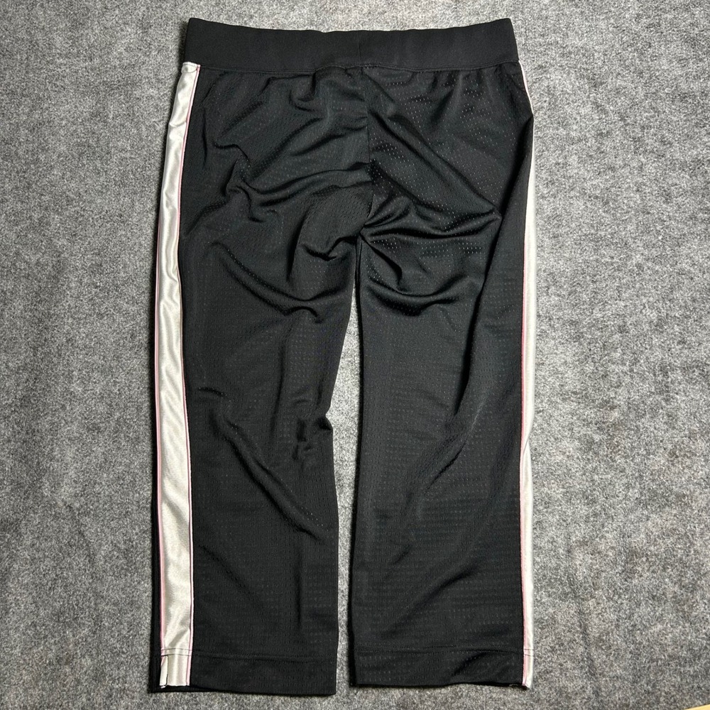 Nike Vintage Y2K Mesh Track Pants Black Silver Pink Retro Size L - Picture 4 of 7